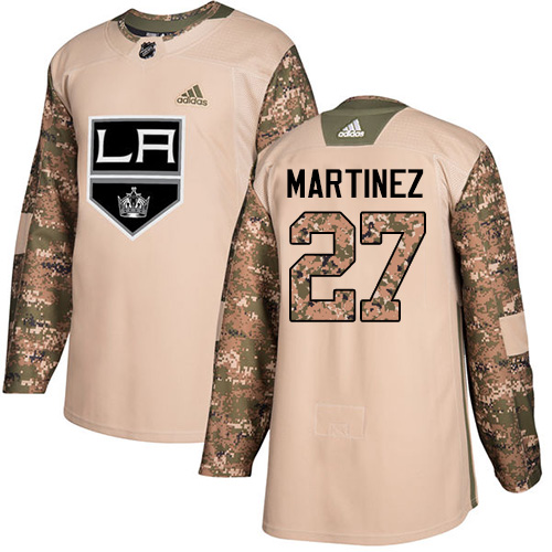 Adidas Kings #27 Alec Martinez Camo Authentic Veterans Day Stitched NHL Jersey
